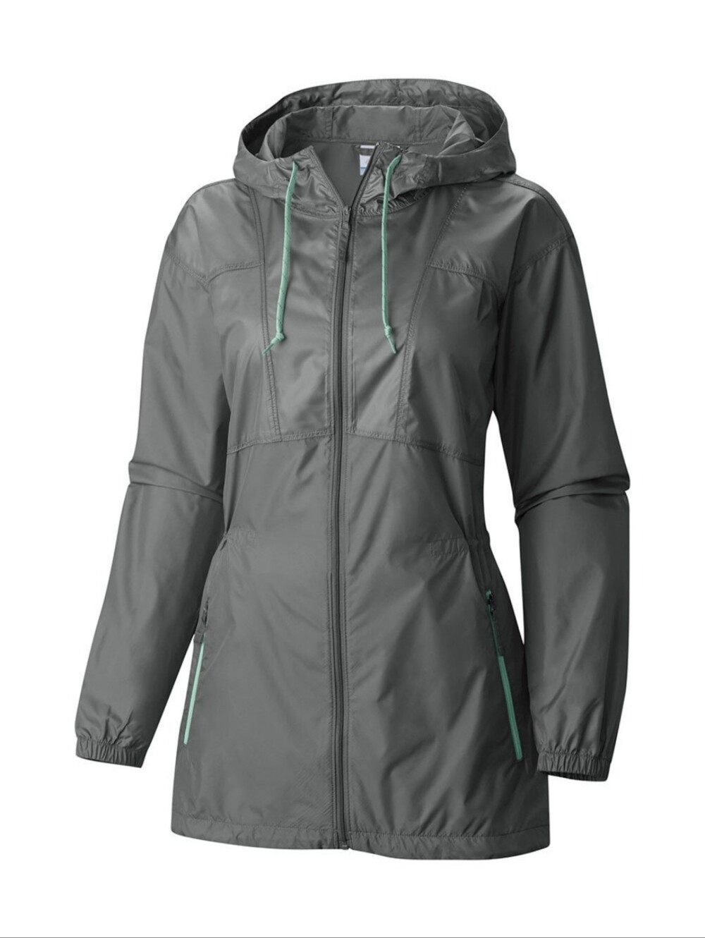 Columbia Flashback Long Windbreaker Gray Medium